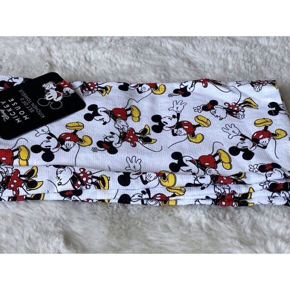 2 Pack Disney Mickey Minnie Mouse Classic Kitchen Towels 16 X 26” NEW - Picture 8 of 13